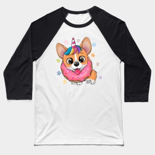 Cute Corgi Baseball T-Shirt